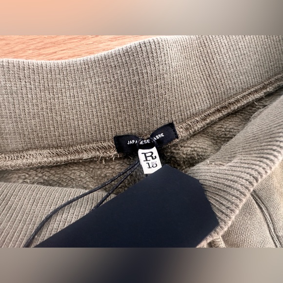 R13 Multipocket Relaxed Sweatshorts Faded Olive Green - Size S/ Waist 29” - Picture 8 of 9